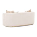 Ariana Loveseat Beige Gold - Image 4