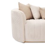 Ariana Loveseat Beige Gold - Image 6