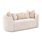 Ariana Loveseat Beige Gold - Image 3