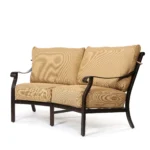 Madrid Cushioned Crescent Loveseat
