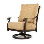 Madrid High Back Cushioned Lounge Swivel Rocker