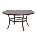 Vintage 54" Round Cast Top Dining Table - Image 4