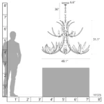 Caribou 9-Light Tiered Chandelier - Image 8