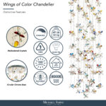 Wings of Color Chandelier - Image 5