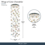 Wings of Color Chandelier - Image 4